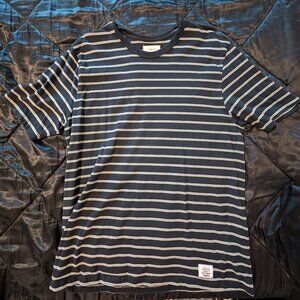 P&Co Black and Olive Striped Shirt